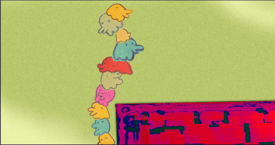 Paper-cut collage animation